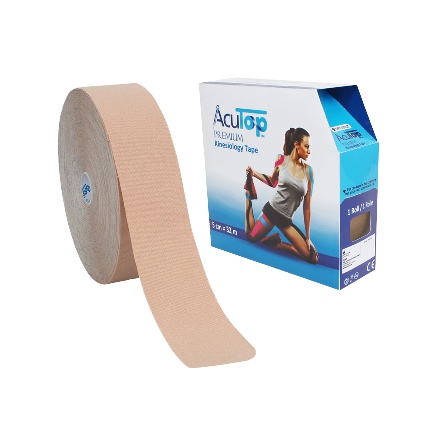 AcuTop Premium Kinesiologitejp XXL, beige