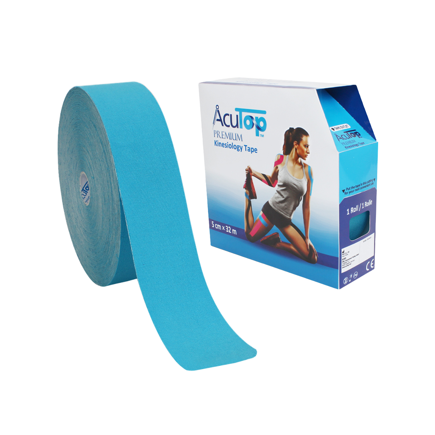 AcuTop Premium Kinesiologitejp XXL, blå