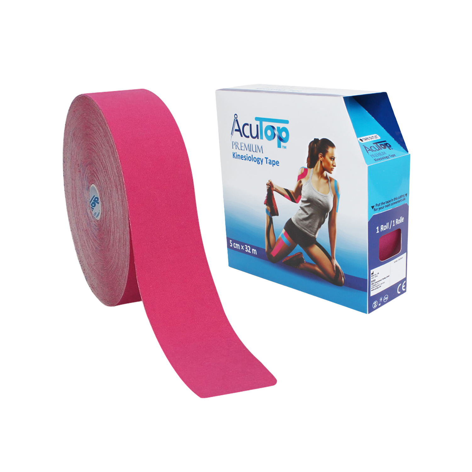 AcuTop Premium Kinesiologitejp XXL, rosa